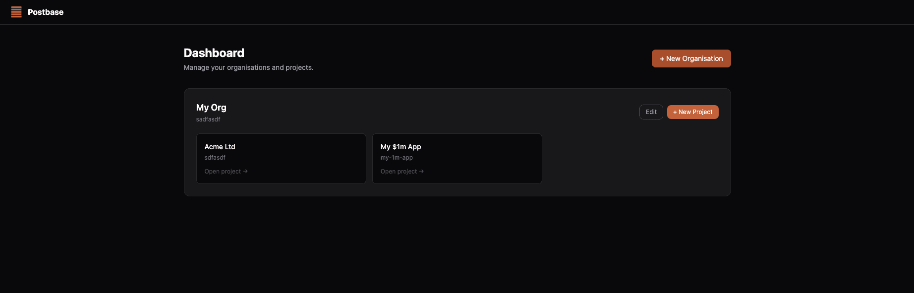 Project Dashboard